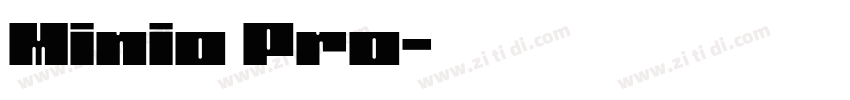 Minio Pro字体转换
